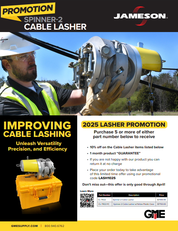 Jameson Spinner-2 Cable Lasher from GME Supply